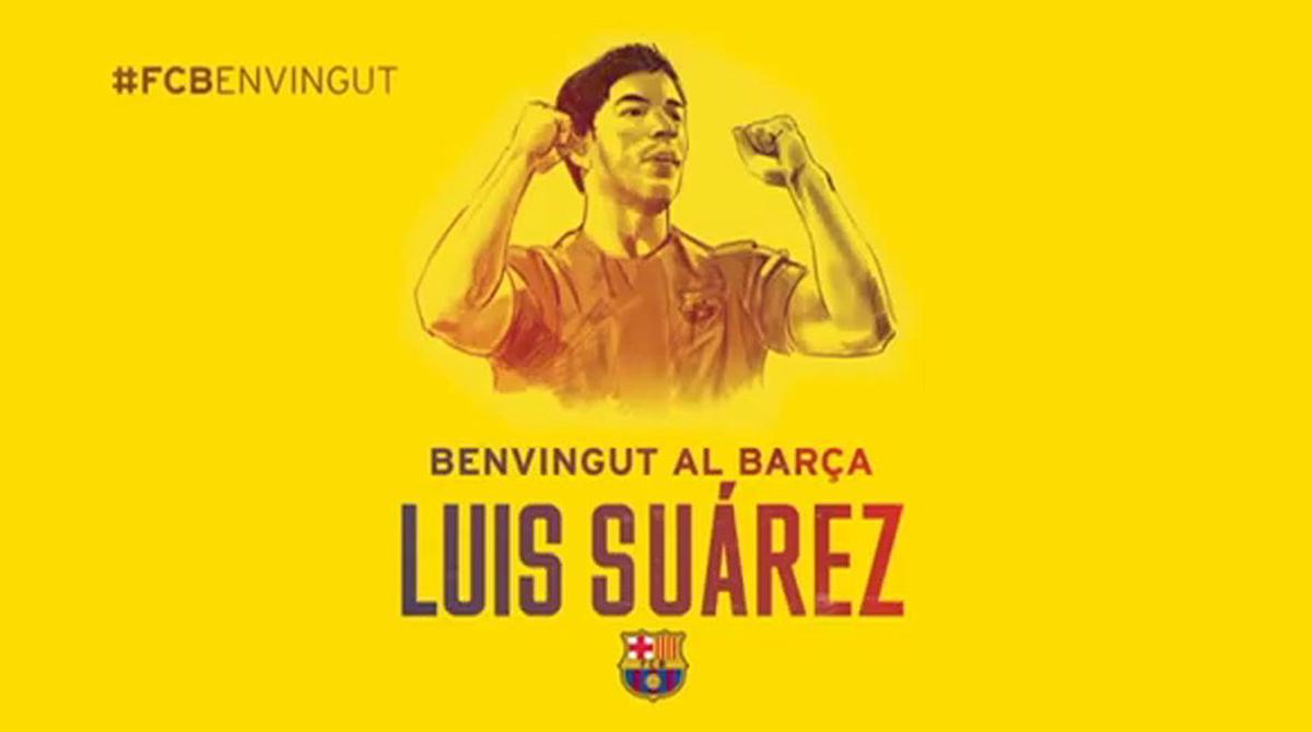 Recopilació d’imatges amb les millors jugades del davanter uruguaià, entre elles els seus primers minuts com a jugador del Barça al Gamper.