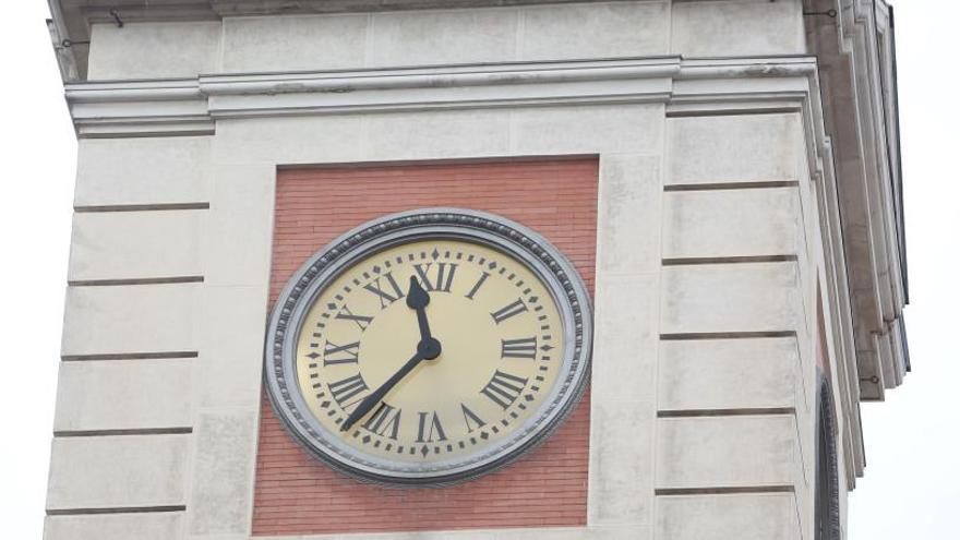 Reloj de la Puerta del Sol de Madrid.