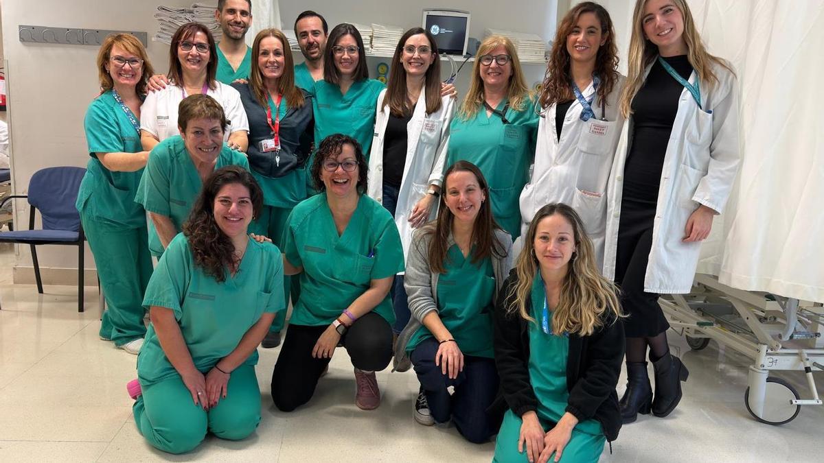 El equipo de Endoscopias del hospital de Gandia