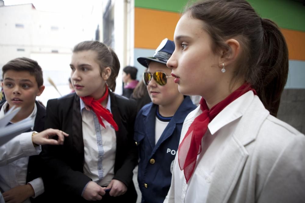 Visita virtual al metro de Londres en el colegio Sagrada Familia en El Entrego