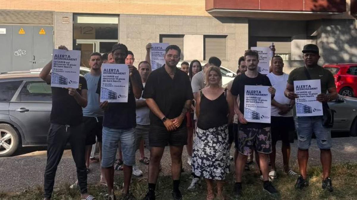 Les famílies afectades pel desnonament de la SAREB.