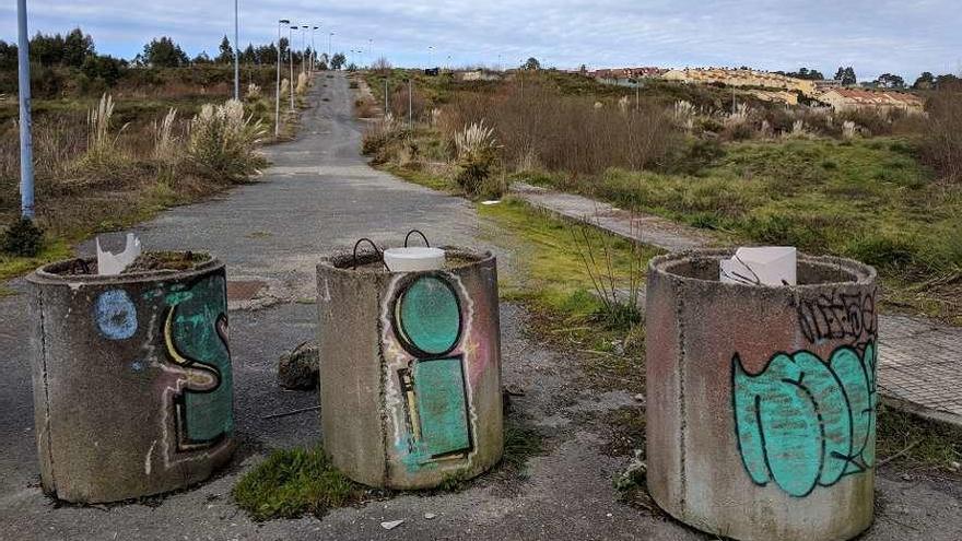 Segunda fase de la urbanización de Montegolf, en A Zapateira.