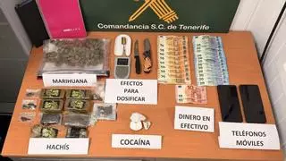 Operación Nomadic: dos detenidos por traficar con hachís, marihuana y cocaína en La Palma