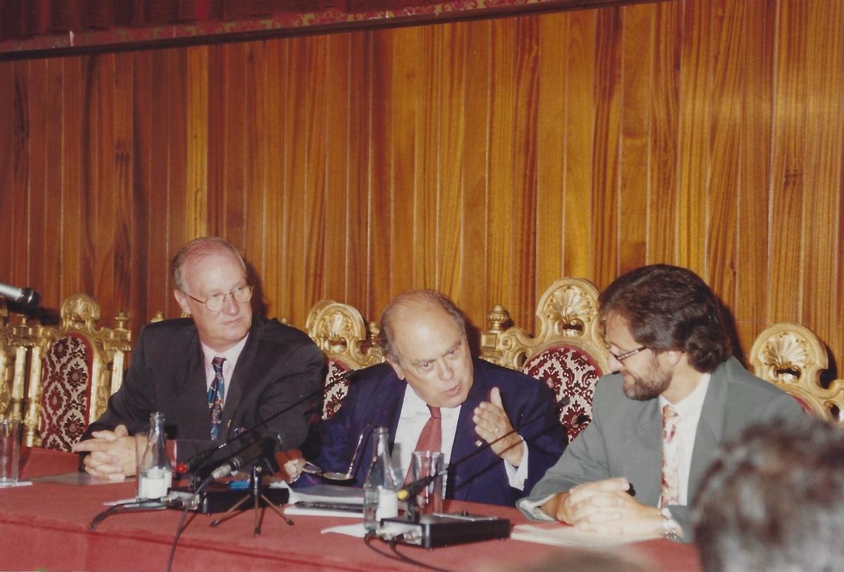 Marià Lorca, Jordi Pujol i Francesc Canet.