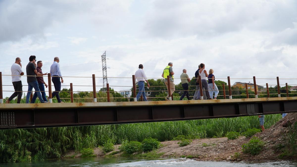Una de las nuevas pasarelas del Parque Natural del Turia.