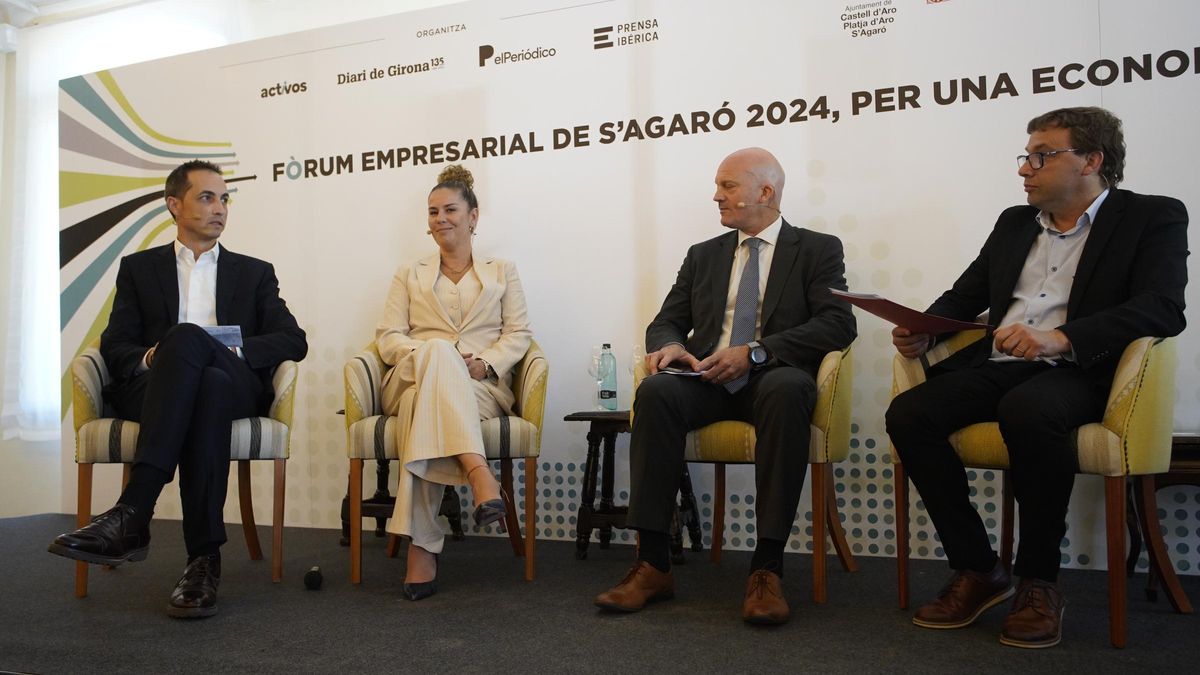 David Boixader, CEO d'Etalentum; Amara Camafreita, directora d'oficina de Grans Empresas en Banc Sabadell Girona; Josep Prat, vicepresident xarxa Business Angels de Girona BAGI y Josep Callol, director de Diari de Girona