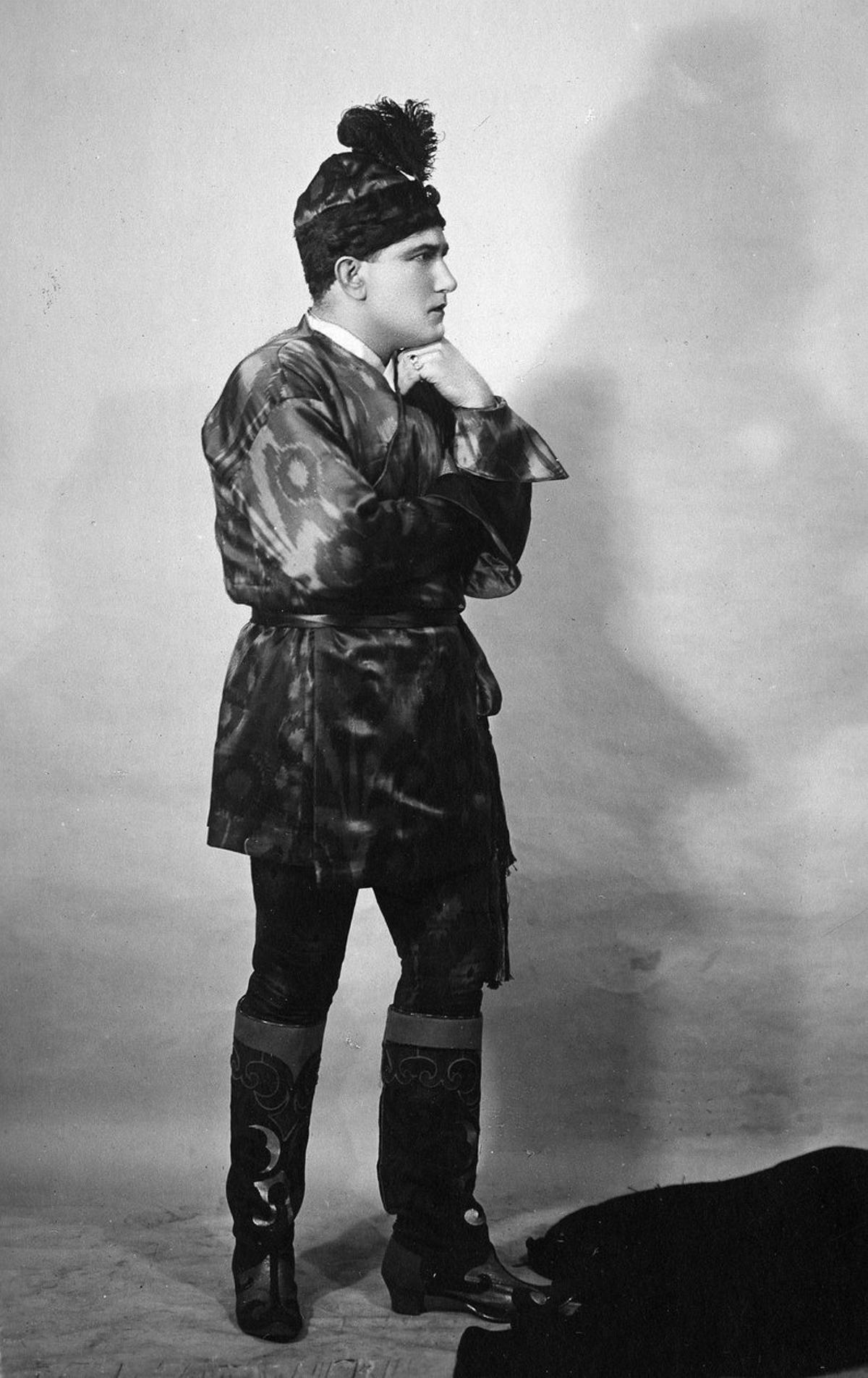 Miguel Fleta, caracterizado como el príncipe Calaf en 1926.