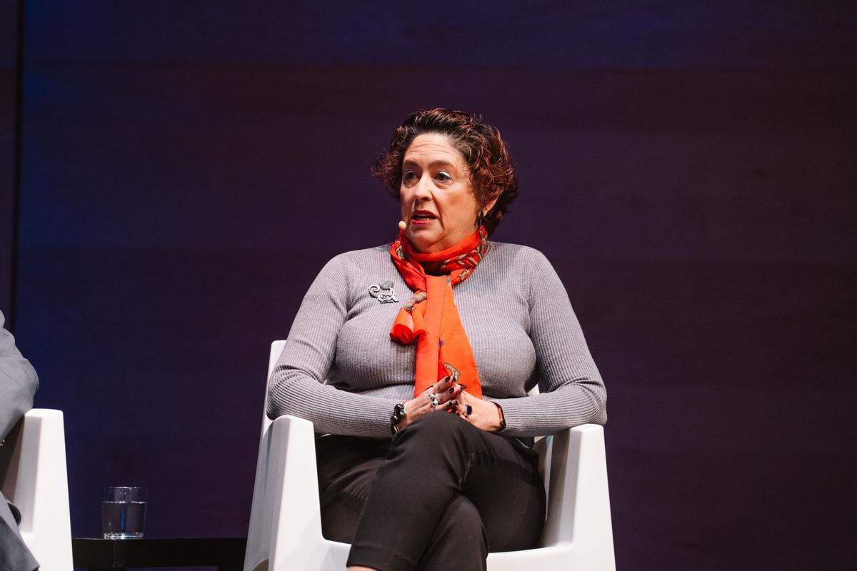 Alicia Gallego, alcaldesa de Manzanares el Real, durante 'Horizonte Madrid Norte'.