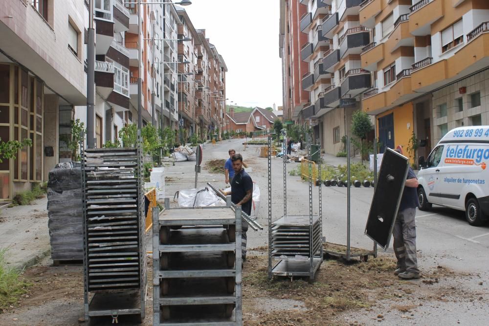 La serie "La Zona" rueda en Pravia y Gijón