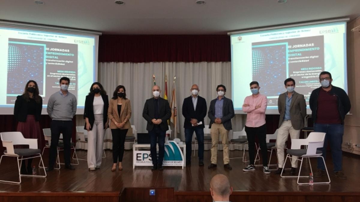 Participantes en las jornadas celebradas en la Escuela Politécnica Superior de Belmez.
