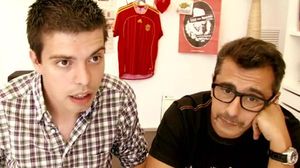 Pau Garcia-Milà i Andreu Buenafuente en el primer episodi de ’Verano amarillo’, de la xarxa Bananity.