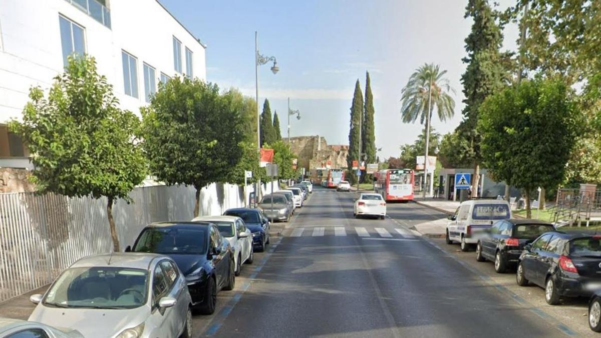 Paseo de Roma de la capital extremeña.