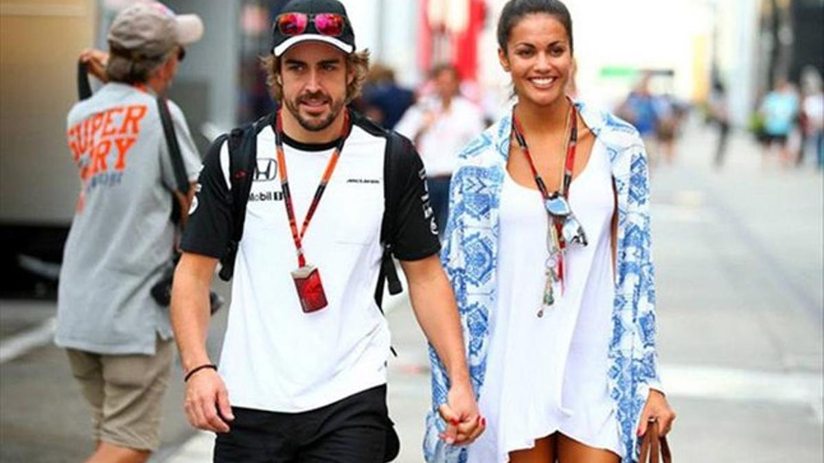 Lara Álvarez y Fernando Alonso