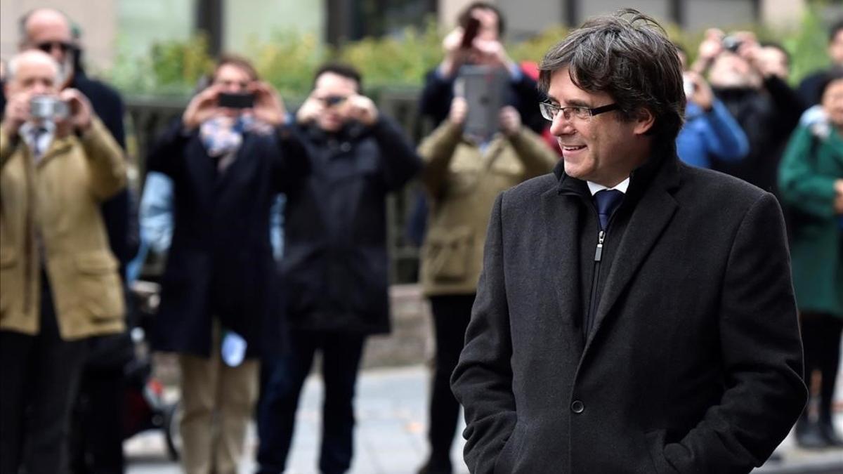 Carles Puigdemont en Brussel les el 31 d octubre