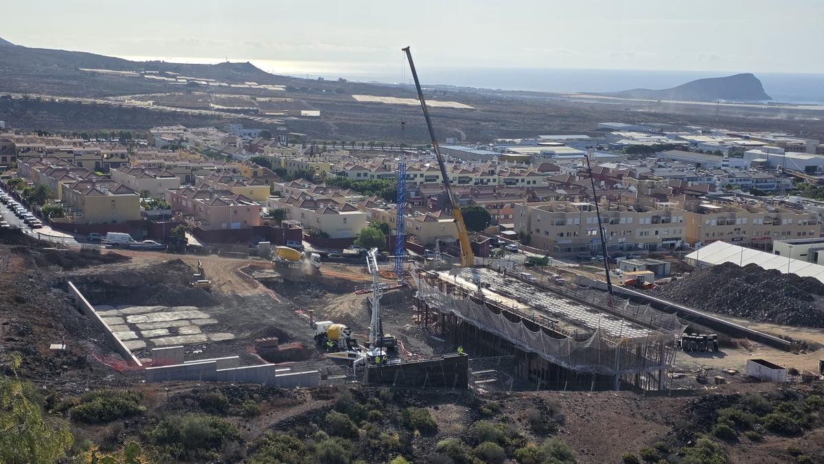 Imagen de la ejecución del nuevo IES Las Chafiras