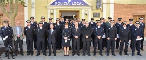 El cuerpo de Policía Local de Cieza rinde honor a su patrona