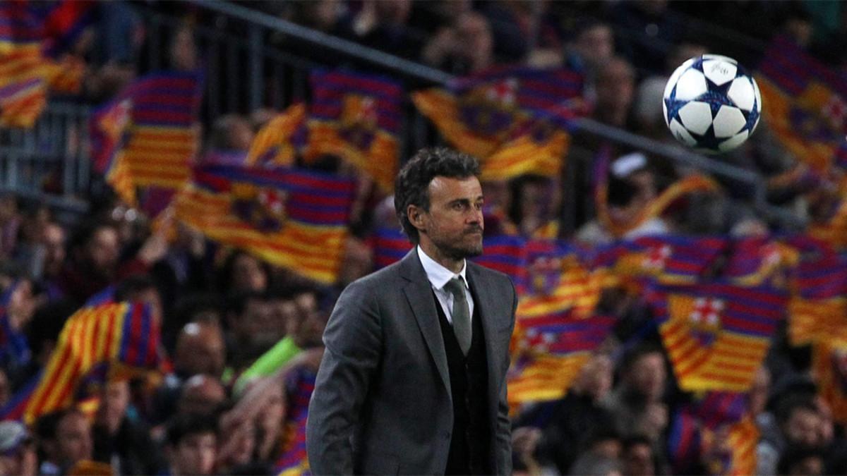 Luis Enrique Martínez durante el Barça-Juventus de la Champions 2016/17