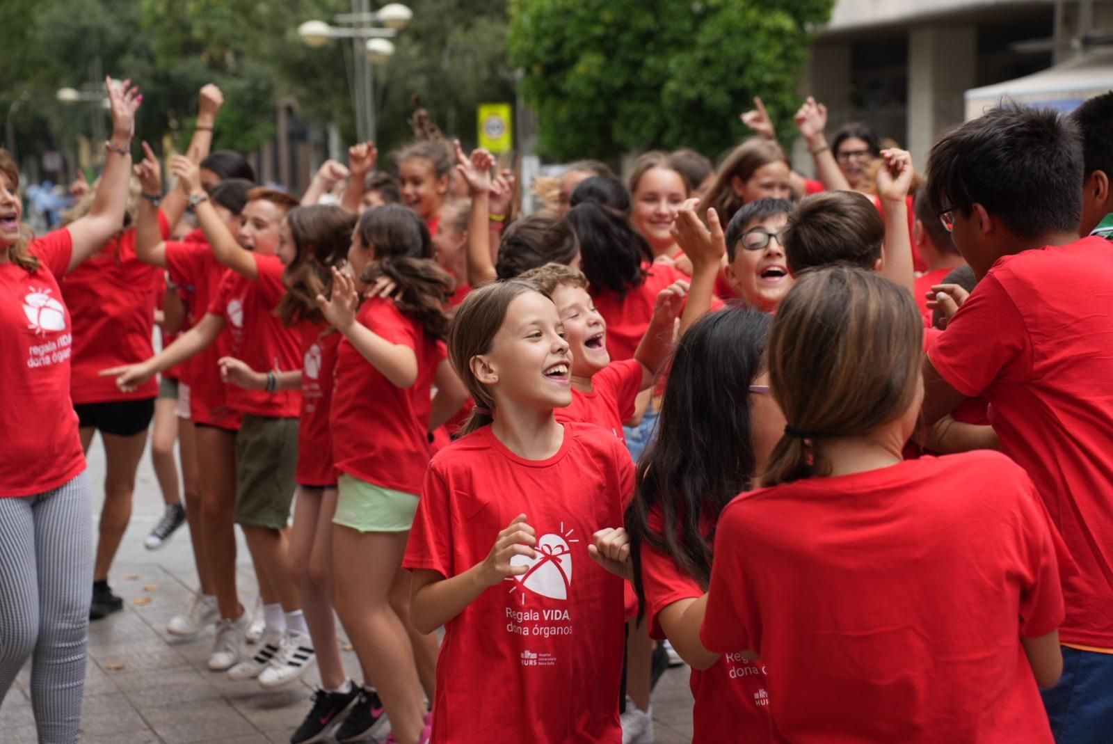 El flahmob por la donación de órganos, en imágenes