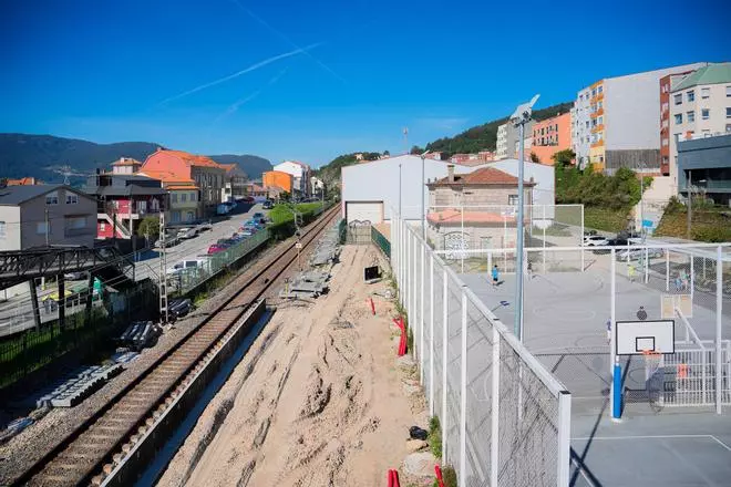Avanzan las obras para que Chapela recupere su estación de tren entre Vigo y Redondela