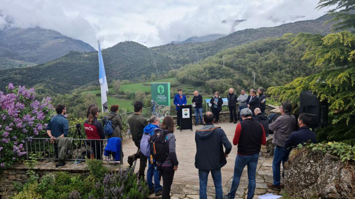 La presentació dels Festivals, ahir, a la Vall Fosca (Lleida). | ACN