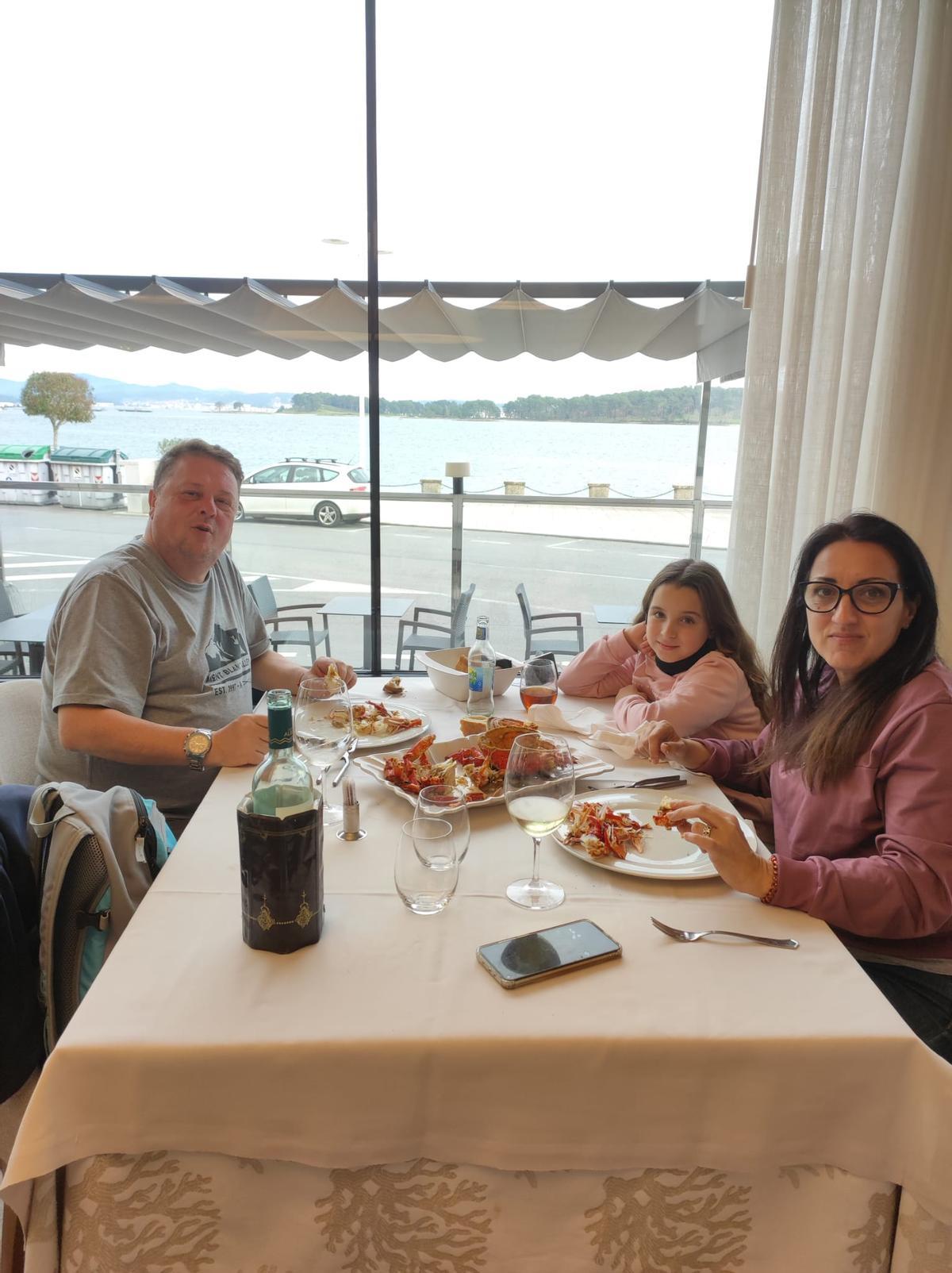 Degustación de centollo en el Pan de Millo, ayer.