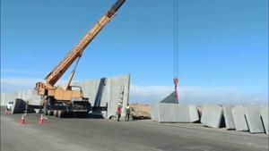 Egipto construye un gran muro de cemento en su frontera con Rafah en la Franja de Gaza