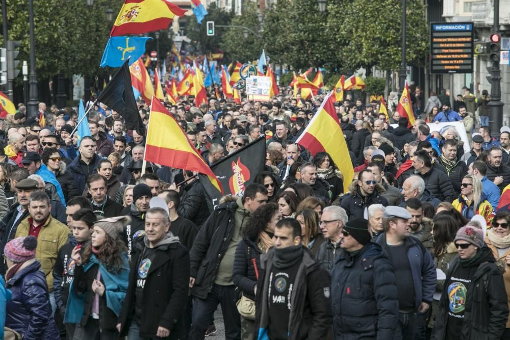 Manifestación de policías en Asturias