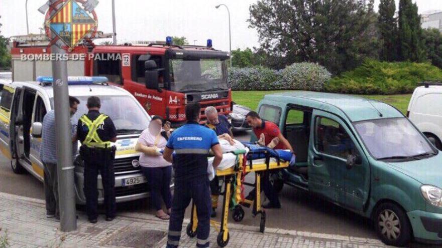 Dos mujeres heridas en un accidente en Palma