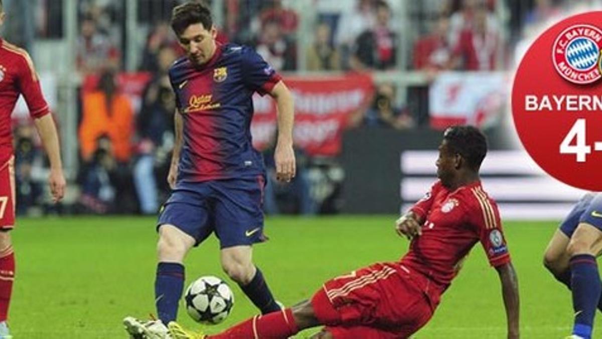 Messi, vigiladísimo y muy alejado del área, no creó peligro en su reaparición