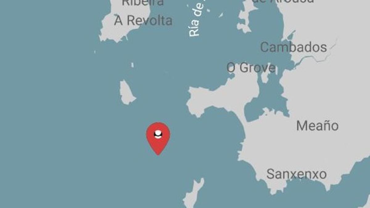 La zona en la que se produjo la interacción de las orcas con el velero francés.