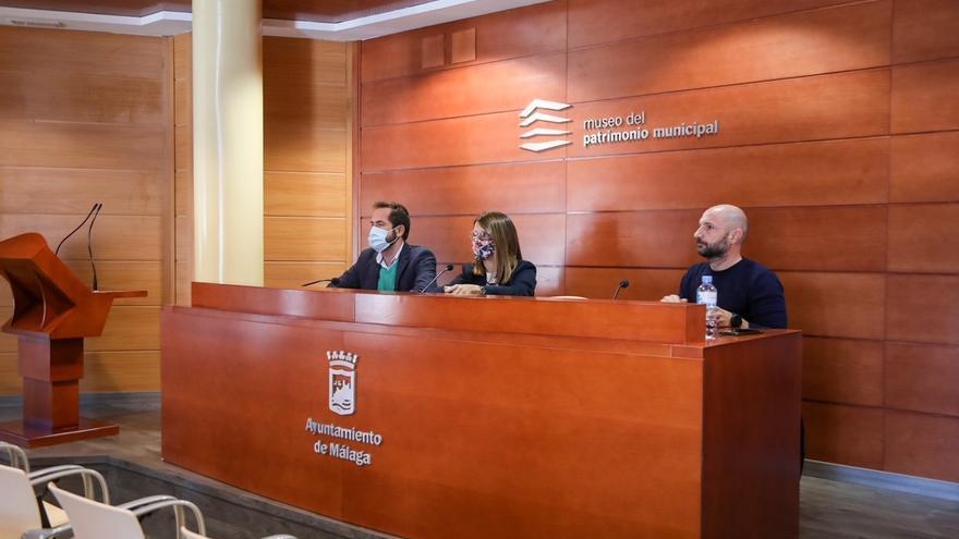 Luis Verde, Susana Carillo y Raúl López, en rueda de prensa de la junta de gobierno local