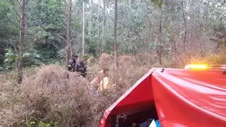 Trasladado un hombre tras caer de su caballo en A Laracha