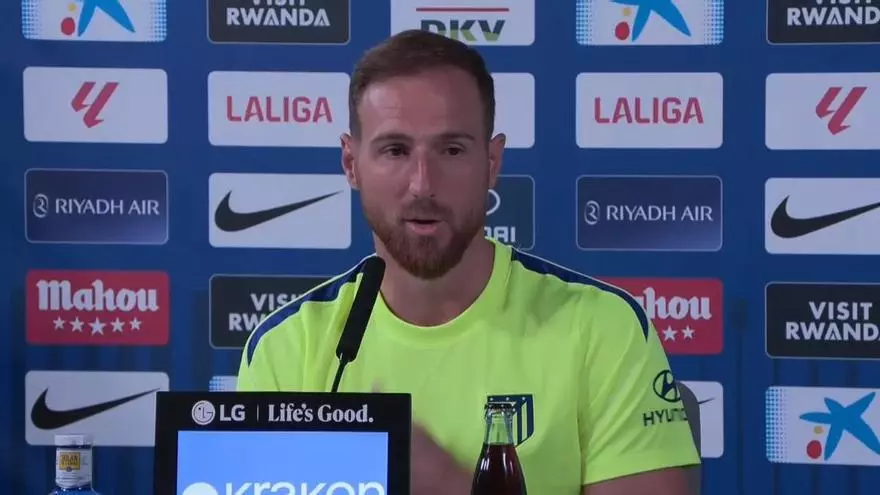 Jan Oblak: “Julián está con nosotros, lo estamos apoyando y está dando su máximo”