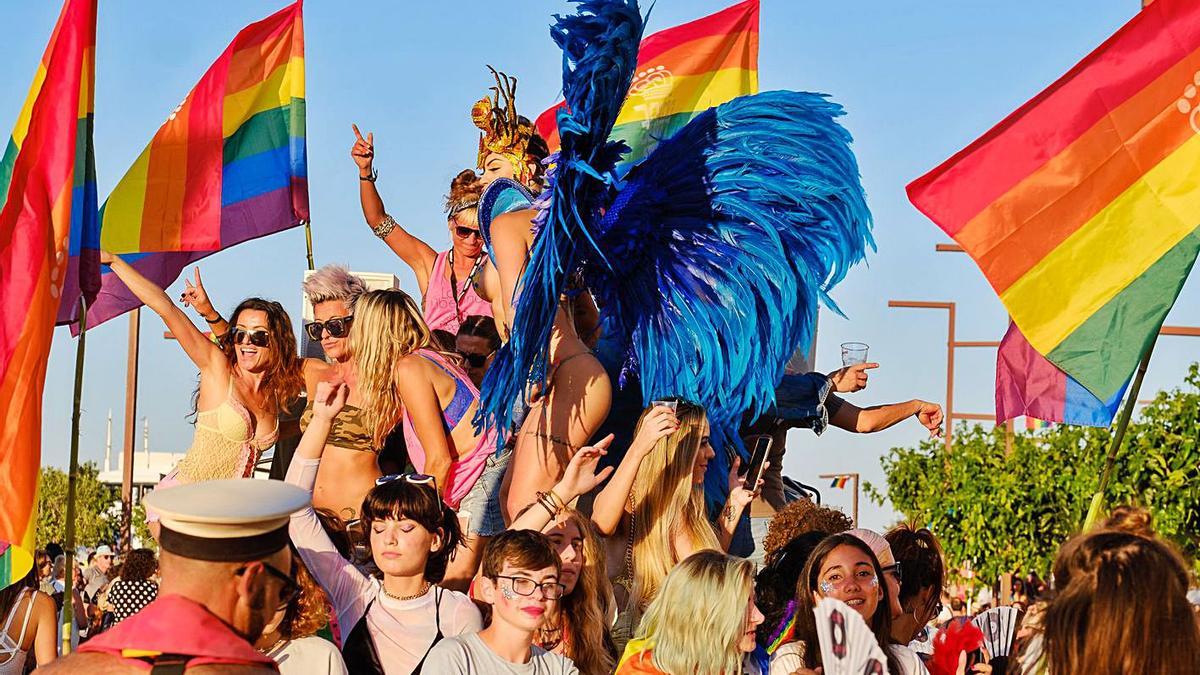 Una edición anterior de la Gay Pride en Eivissa.