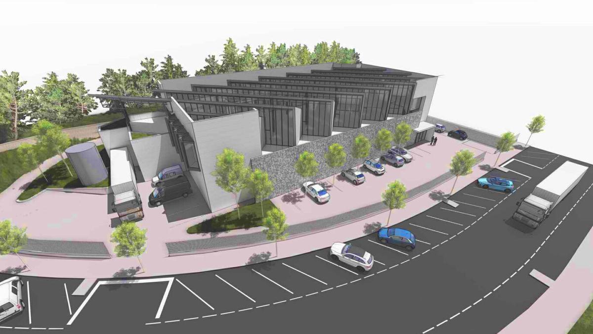 Infografía de la futura planta de Sparc Foundry.