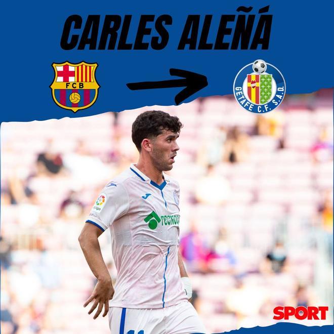El canterano Carles Aleñá buscó suerte en Madrid y se fue al Getafe