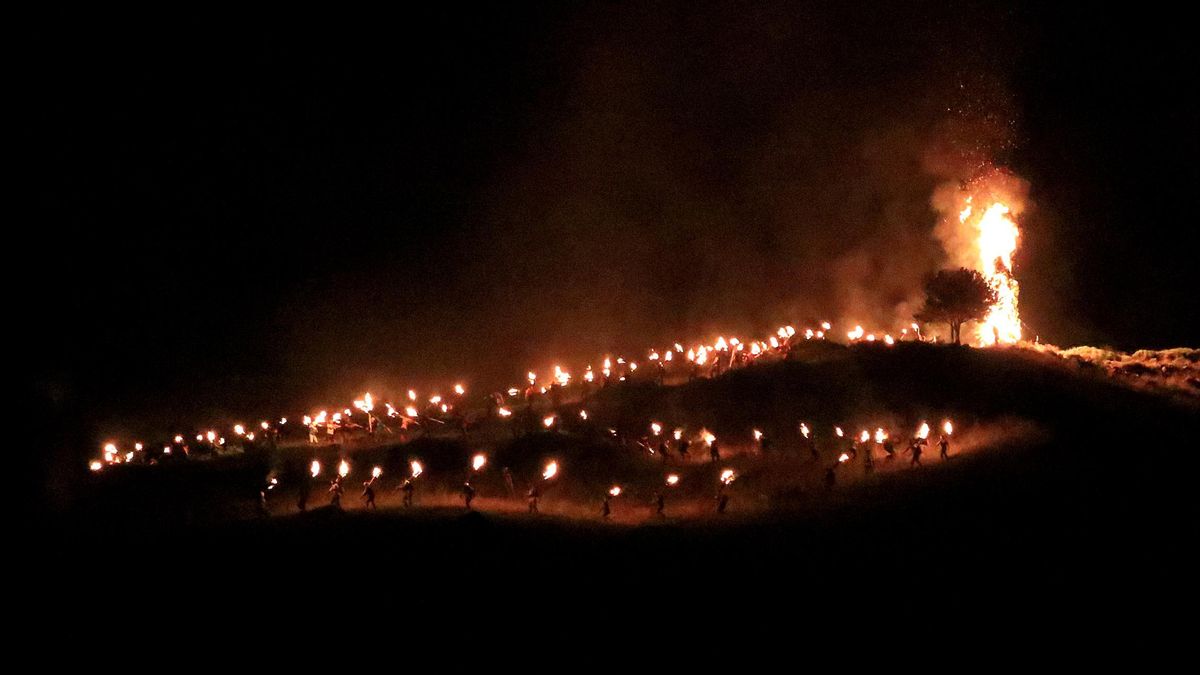 Inicio de la bajada de fallas en Taüll desde el faro. En la zona de Torresplanes