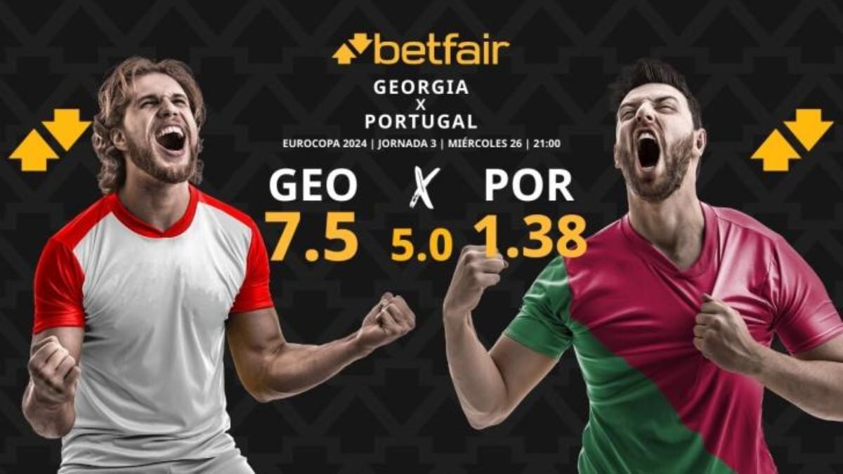 Pronósticos Georgia vs. Portugal: horario, TV, estadísticas y clasificación