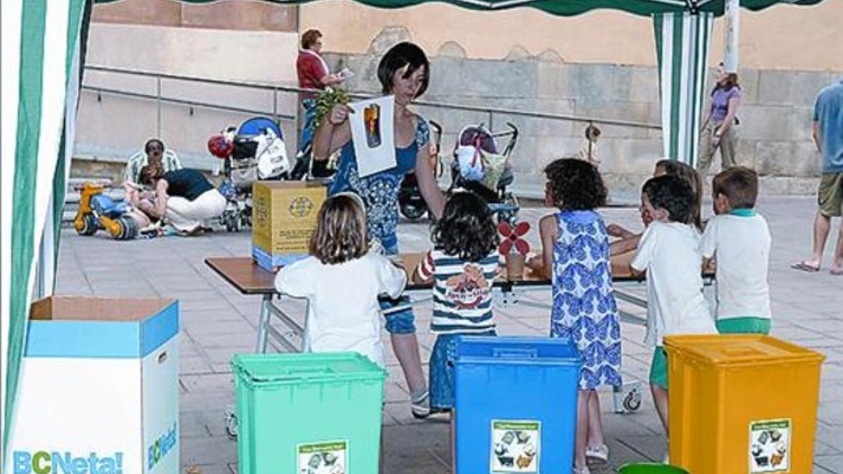 Clase de reciclaje para los más pequeños.