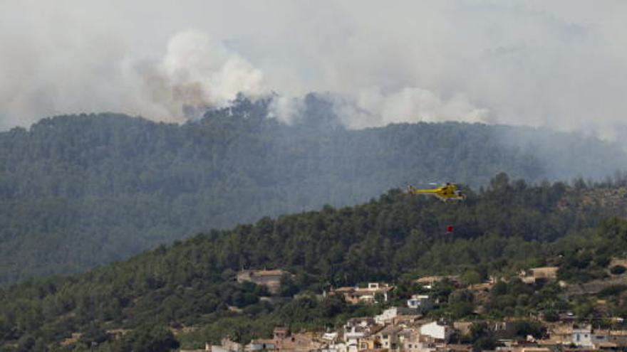 Imagen del incendio de Andratx.