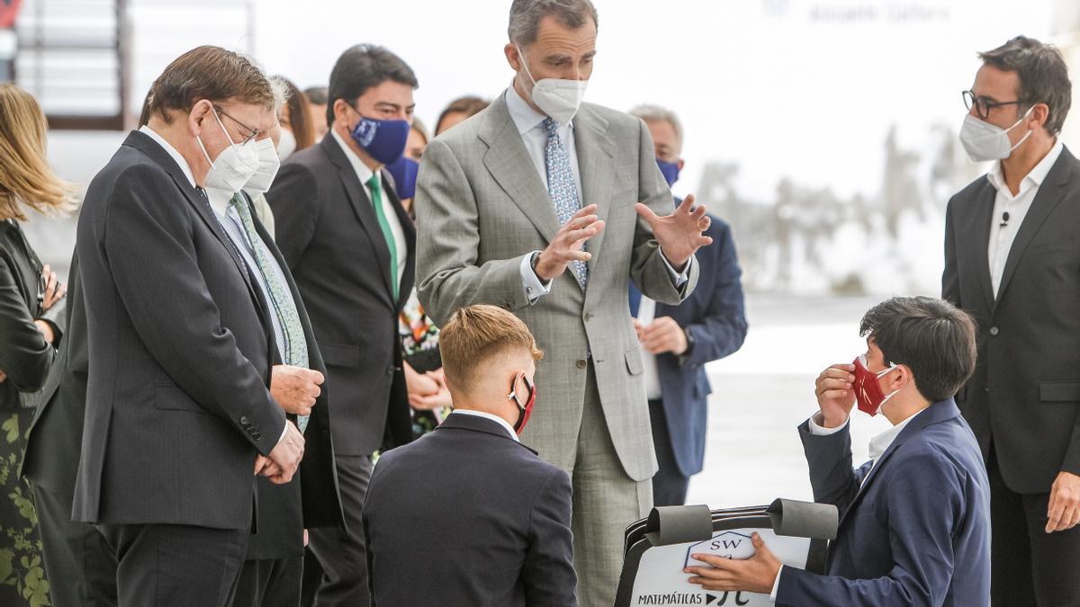 El Rey Felipe VI, durante el acto.