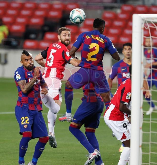 Las mejores imágenes del partido de LaLiga Santander entre el FC Barcelona y el Athletic de Bilbao disputado en el Camp Nou.