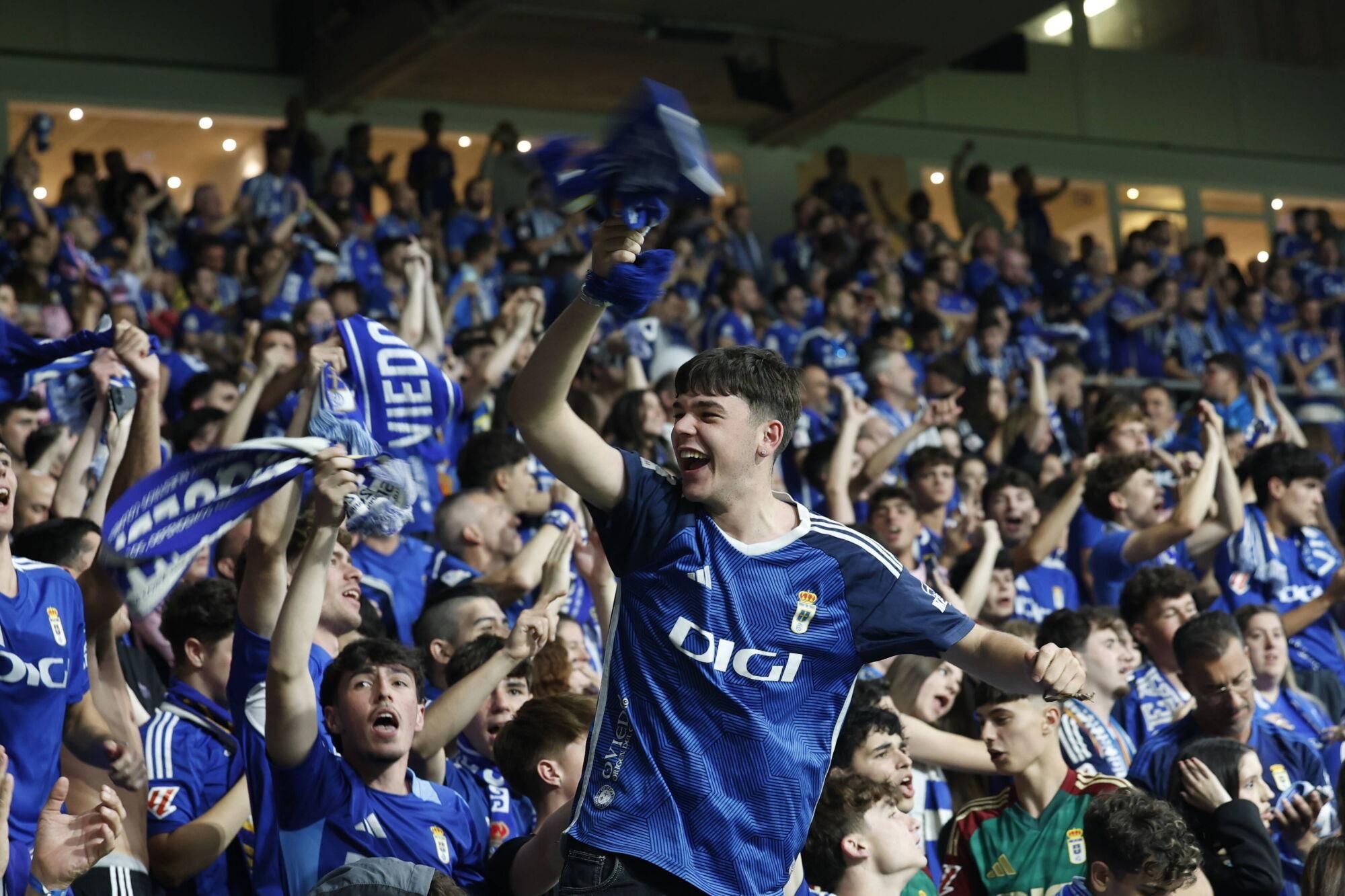 Así se vivió en el Carlos Tartiere la final del play-off entre el Real Oviedo y el Mirandés