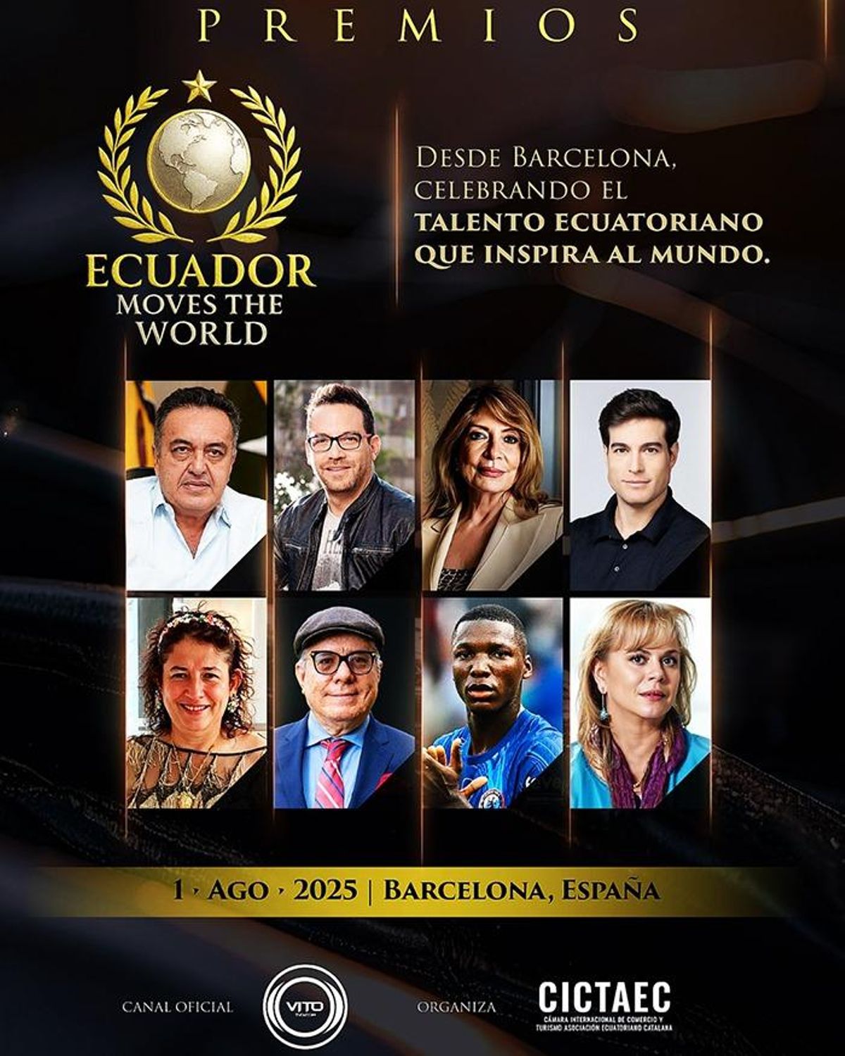 Cartel de los premios que se entregarán este viernes en Barcelona.