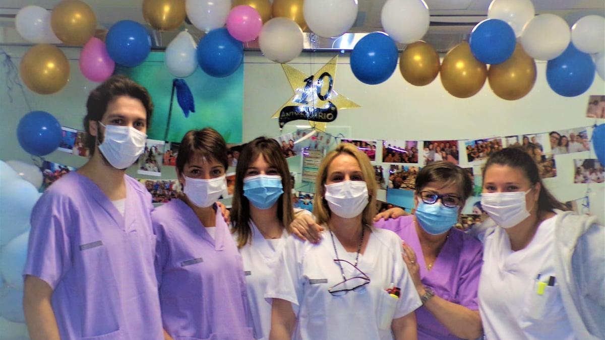 Profesionales de la Unidad de Oncología del Hospital de Elda