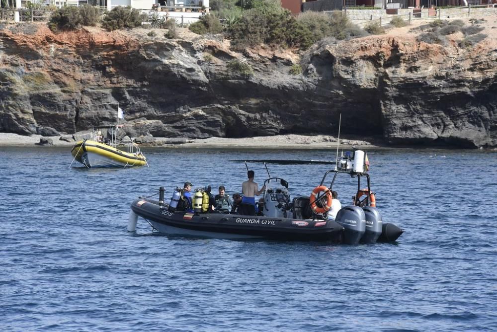 Recuperan parte de un ancla romana en aguas de Cab