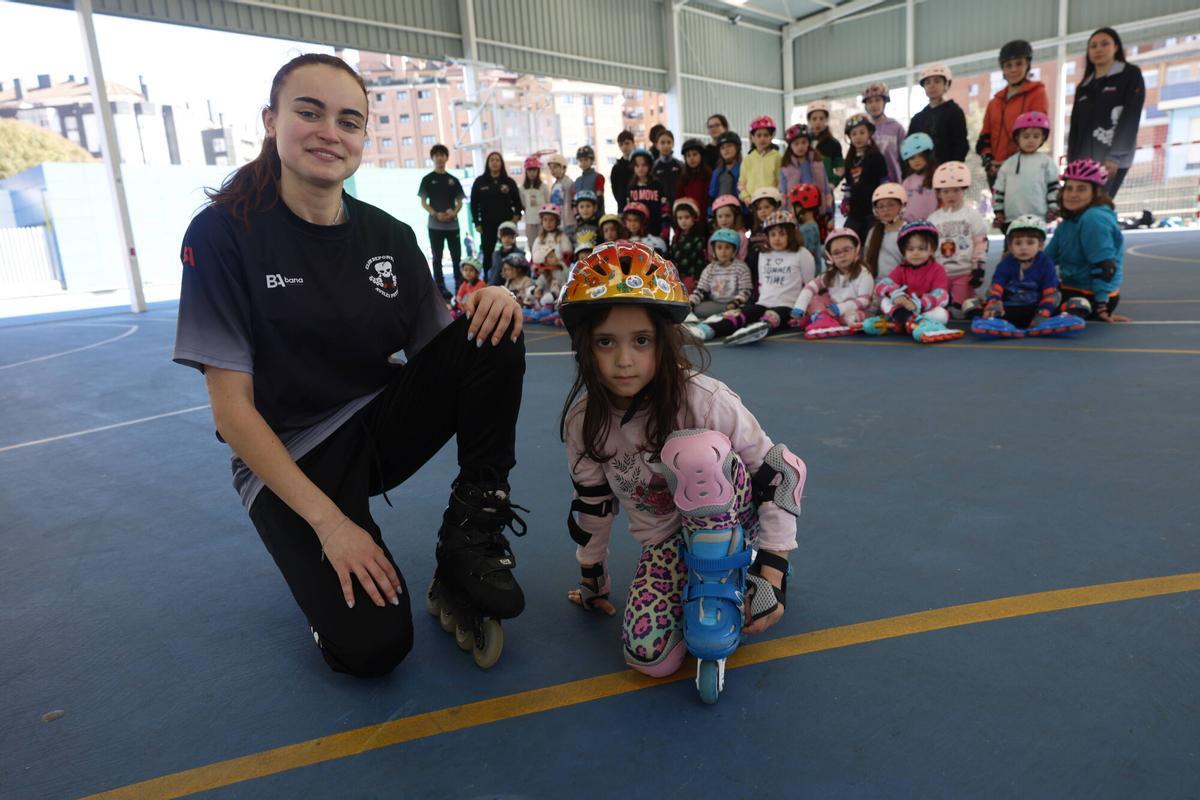 En imágenes: la última sesión de Patio Patín coordinada por el club Avilés Patina, en el colegio del Quirinal