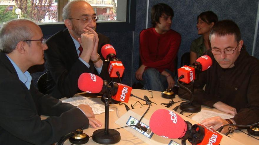 L&#039;estudi de Ràdio Berga, poc abans del tancament.