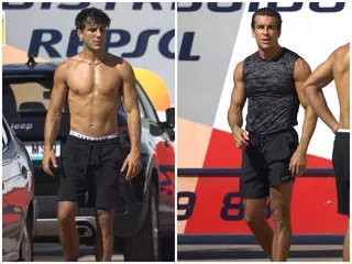 El sorprendente entrenamiento de Óscar y Mario Casas en plena calle (y sin camiseta)