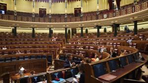 Vista general del Congreso durante una sesión plenaria, en el Congreso de los Diputados.